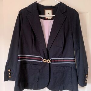 Anthropologie Elevenses Ribbon Belted Blazer Size 12